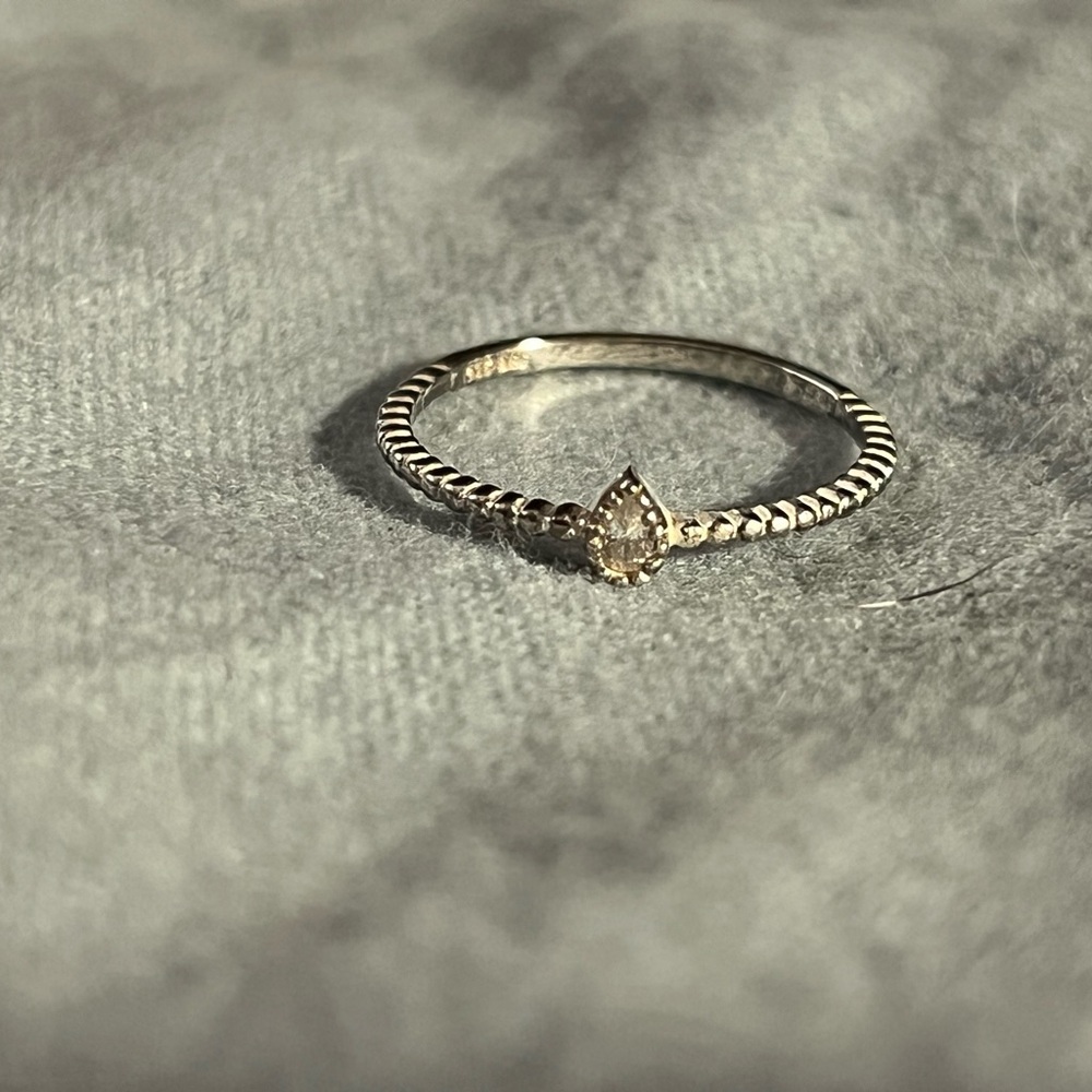 Beeline I Am sterling silver ring